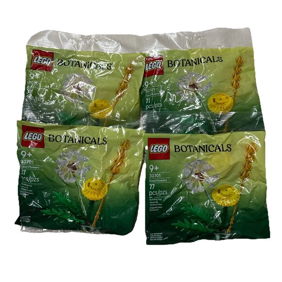LEGO 30701 Botanicals Field Flowers Polybags Sealed Unopened Lot of 4 Floral - Picture 2 of 8
